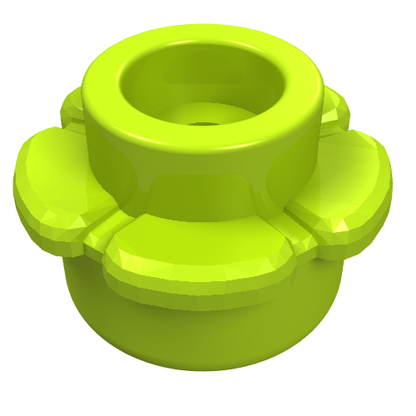 Part 24866 - Plate, Round 1 x 1 with Flower Edge (5 Petals) - De BrickPlaats