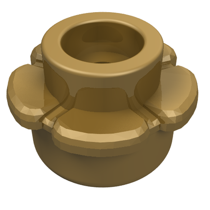 Part 24866 - Plate, Round 1 x 1 with Flower Edge (5 Petals) - De BrickPlaats