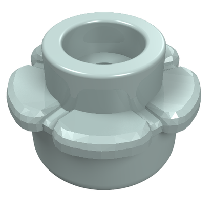 Part 24866 - Plate, Round 1 x 1 with Flower Edge (5 Petals) - De BrickPlaats