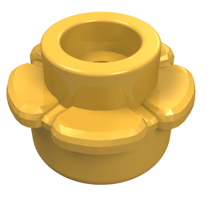 Part 24866 - Plate, Round 1 x 1 with Flower Edge (5 Petals) - De BrickPlaats