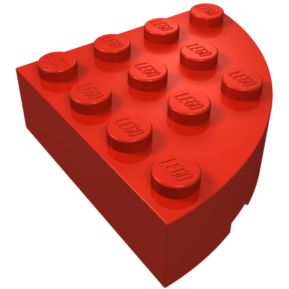 Part 2577 - Brick, Round Corner 4 x 4 Full Brick - De BrickPlaats