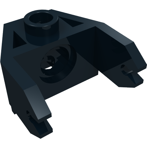 Part 2607 - Magnet Holder 2 x 3 with Clips and Pin Hole - De BrickPlaats