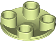 Part 2654 - Plate, Round 2 x 2 with Rounded Bottom (Boat Stud) - De BrickPlaats