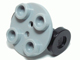 Part 2655c02 - Plate, Round 2 x 2 Thin with Wheel Holder with Black Wheels (2655 / 2496) - De BrickPlaats