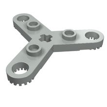 Part 2712 - Technic, Plate Rotor 3 Blade with Toothed Ends and 3 Studs (Propeller) - De BrickPlaats