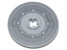 Part 2723pb097 - Technic, Disk 3 x 3 with Disc Brake Silver Rotor Pattern - De BrickPlaats