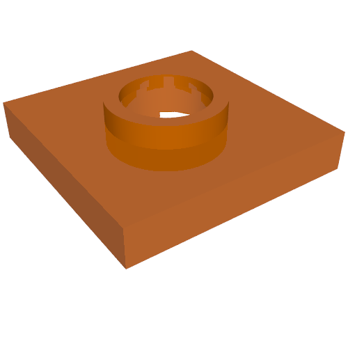 Part 27448 - Turntable 2 x 2 Square Base - De BrickPlaats