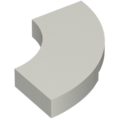 Part 27925 - Tile, Round Corner 2 x 2 Macaroni - De BrickPlaats