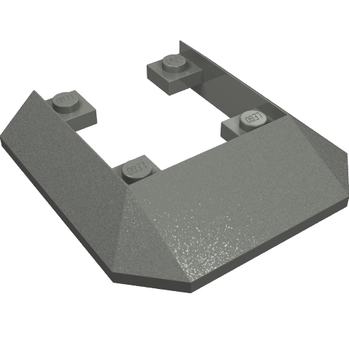 Part 2876 - Wedge 6 x 6 Cutout (Train Roof) - De BrickPlaats