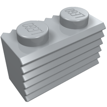 Part 2877 - Brick, Modified 1 x 2 with Grille / Fluted Profile - De BrickPlaats