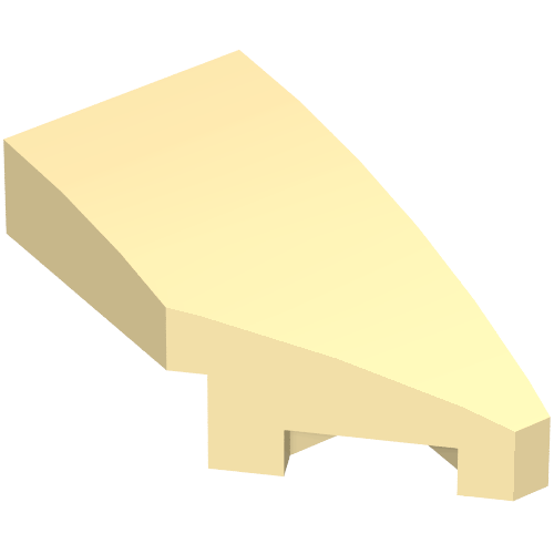 Part 29119 - Wedge 2 x 1 x 2/3 Right - De BrickPlaats