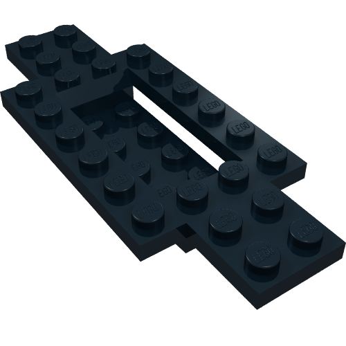 Part 30029 - Vehicle, Base 4 x 10 x 2/3 with 4 x 2 Recessed Center with Smooth Underside - De BrickPlaats