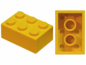 Part 3002old - Brick 2 x 3 without Cross Supports - De BrickPlaats
