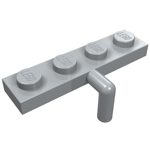 Part 30043 - Plate, Modified 1 x 4 with Bar Arm Down - De BrickPlaats