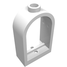Part 30044 - Window 1 x 2 x 2 2/3 with Rounded Top - De BrickPlaats