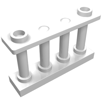 Part 30055 - Fence 1 x 4 x 2 Spindled with 2 Studs - De BrickPlaats