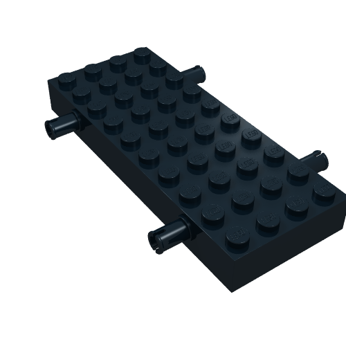 Part 30076 - Brick, Modified 4 x 10 with 4 Pins - De BrickPlaats