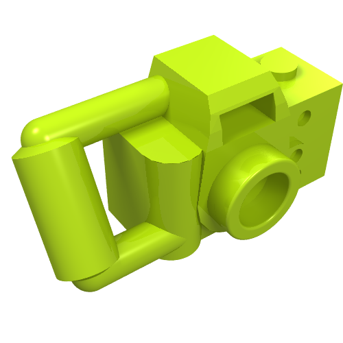 Part 30089b - Minifigure, Utensil Camera Handheld Style with Extended Bar Handle - De BrickPlaats