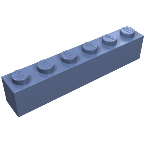 Part 3009 - Brick 1 x 6 - De BrickPlaats