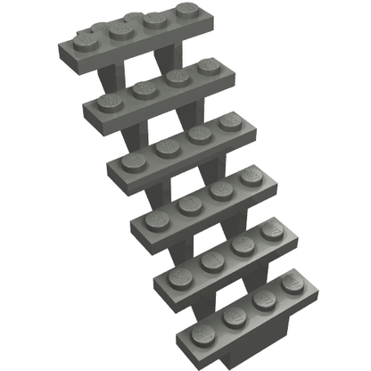 Part 30134 - Stairs 7 x 4 x 6 Straight Open - De BrickPlaats