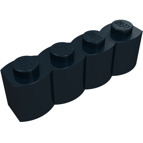 Part 30137 - Brick, Modified 1 x 4 with Log Profile - De BrickPlaats