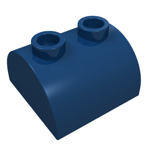 Part 30165 - Slope, Curved 2 x 2 Double with 2 Hollow Studs - De BrickPlaats