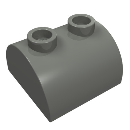 Part 30165 - Slope, Curved 2 x 2 Double with 2 Hollow Studs - De BrickPlaats