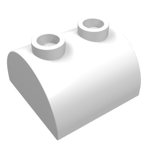 Part 30165 - Slope, Curved 2 x 2 Double with 2 Hollow Studs - De BrickPlaats