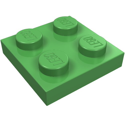 Part 3022 - Plate 2 x 2 - De BrickPlaats
