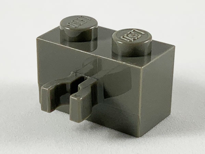 Part 30237a - Brick, Modified 1 x 2 with Split U Clip Thick (Vertical Grip) - De BrickPlaats