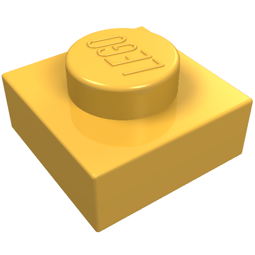 Part 3024 - Plate 1 x 1 - De BrickPlaats