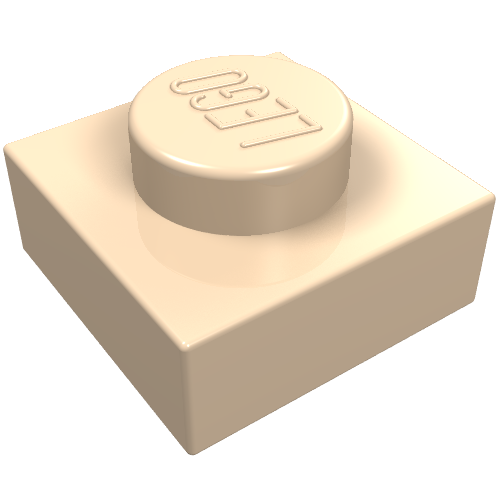 Part 3024 - Plate 1 x 1 - De BrickPlaats