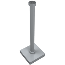 Part 30256 - Support 2 x 2 x 5 Bar on Tile Base with Solid Stud and Stop Ring - De BrickPlaats