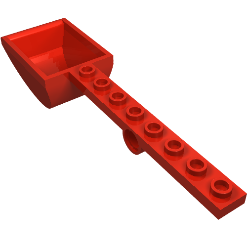 Part 30275 - Plate, Modified 1 x 8 with Pin Hole and Bucket (Catapult) - De BrickPlaats