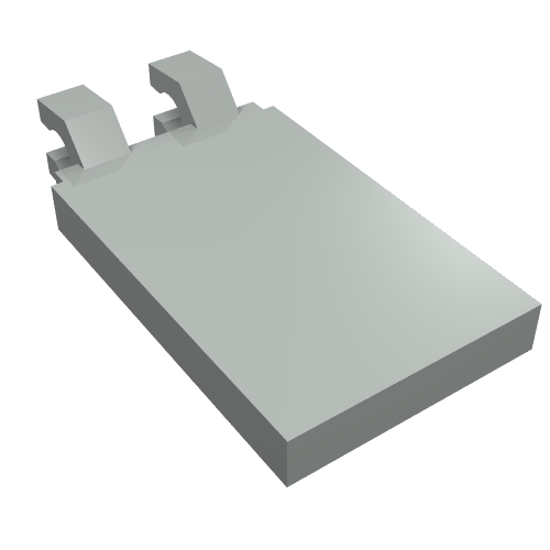 Part 30350a - Tile, Modified 2 x 3 with 2 Clips Angled - De BrickPlaats