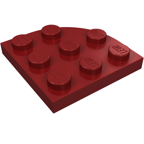 Part 30357 - Plate, Round Corner 3 x 3 - De BrickPlaats