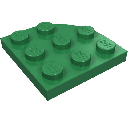 Part 30357 - Plate, Round Corner 3 x 3 - De BrickPlaats