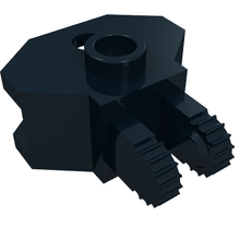 Part 30396 - Hinge 1 x 2 Locking with 2 Fingers, 9 Teeth and Tow Ball Socket - De BrickPlaats