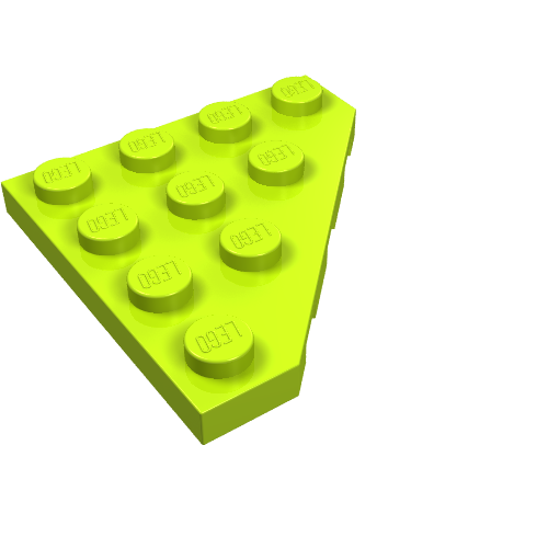 Part 30503 - Wedge, Plate 4 x 4 Cut Corner - De BrickPlaats
