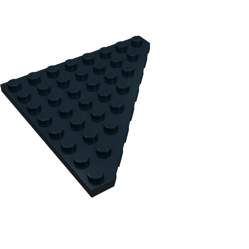 Part 30504 - Wedge, Plate 8 x 8 Cut Corner - De BrickPlaats