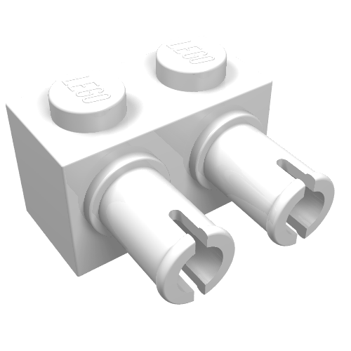 Part 30526 - Brick, Modified 1 x 2 with Pins - De BrickPlaats