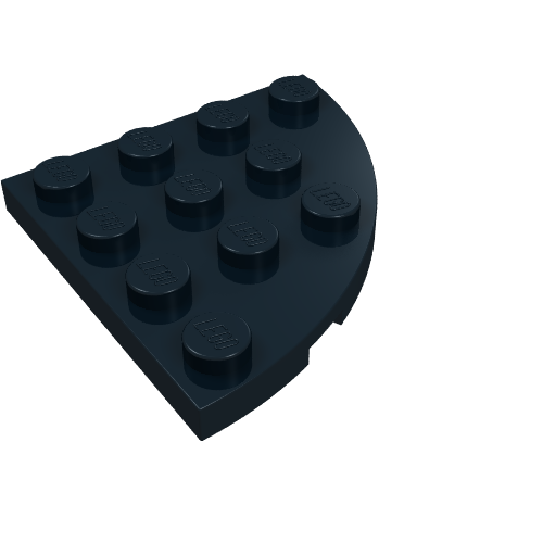 Part 30565 - Plate, Round Corner 4 x 4 - De BrickPlaats
