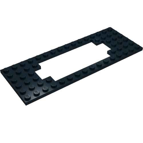 Part 3058b - Plate, Modified 6 x 16 with Motor Cutout Wide - De BrickPlaats