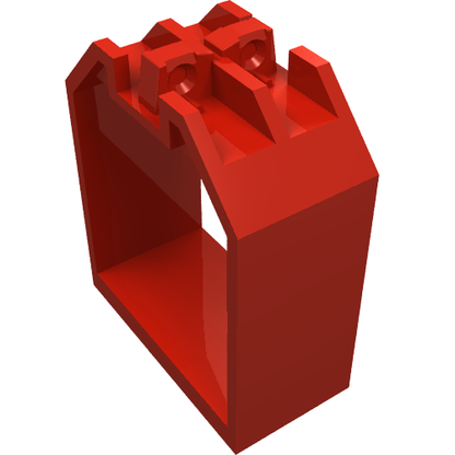 Part 30637 - Container, Box Open Ended 2 x 4 x 4 with 1 Locking Hinge Finger on Each End - De BrickPlaats