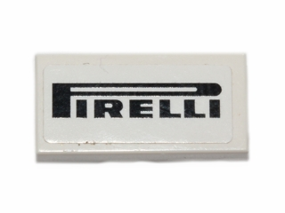 Part 3069pb0319 - Tile 1 x 2 with 'PIRELLI' Pattern (Sticker) - Set 30192 - De BrickPlaats