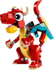 LEGO® Creator Red Dragon 3in1 Animal Toy Set 31145 - De BrickPlaats