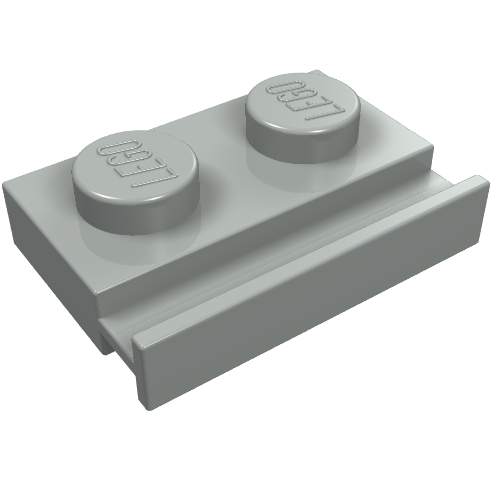Part 32028 - Plate, Modified 1 x 2 with Door Rail - De BrickPlaats