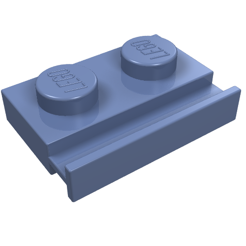 Part 32028 - Plate, Modified 1 x 2 with Door Rail - De BrickPlaats