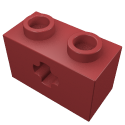 Part 32064 - Technic, Brick 1 x 2 with Axle Hole - De BrickPlaats