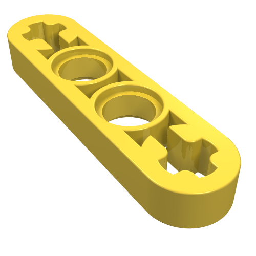 Part 32449 - Technic, Liftarm Thin 1 x 4 - Axle Holes - De BrickPlaats